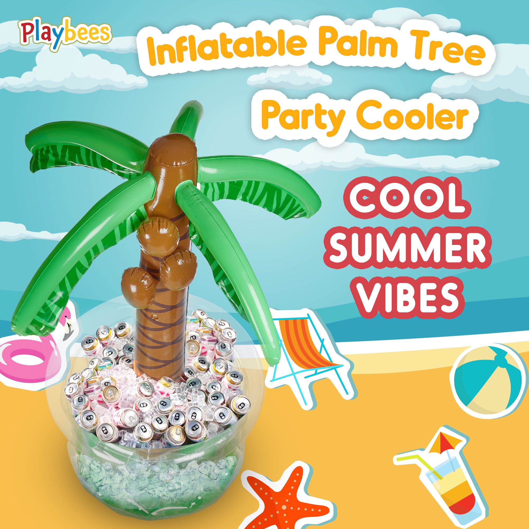 Inflatable Palm Tree Cooler 60