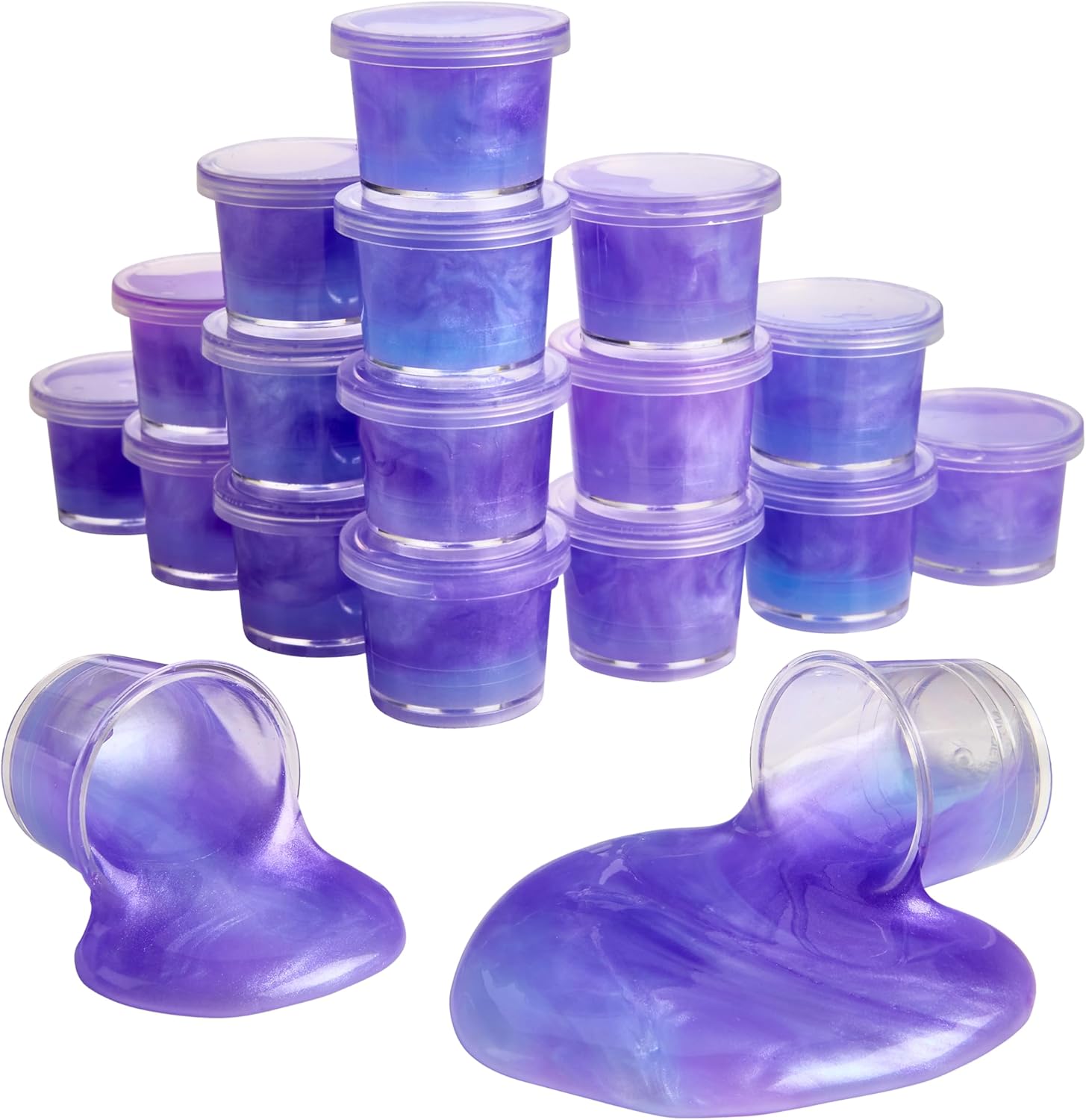 Purple Frozen Princess Slime Party Favors – 24 Pack Sensory Fun & Stress Relief
