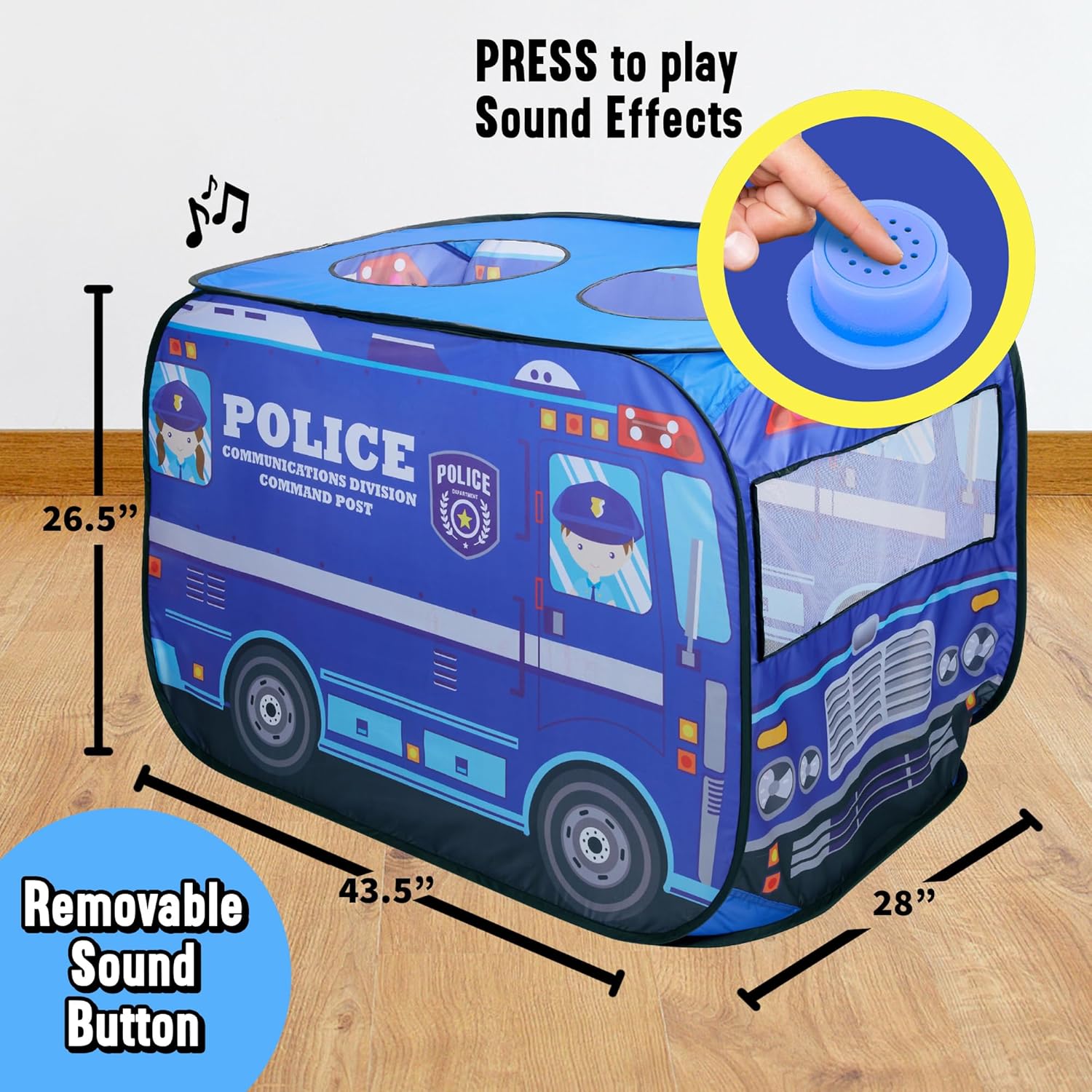 Police Pop-Up Play Tent