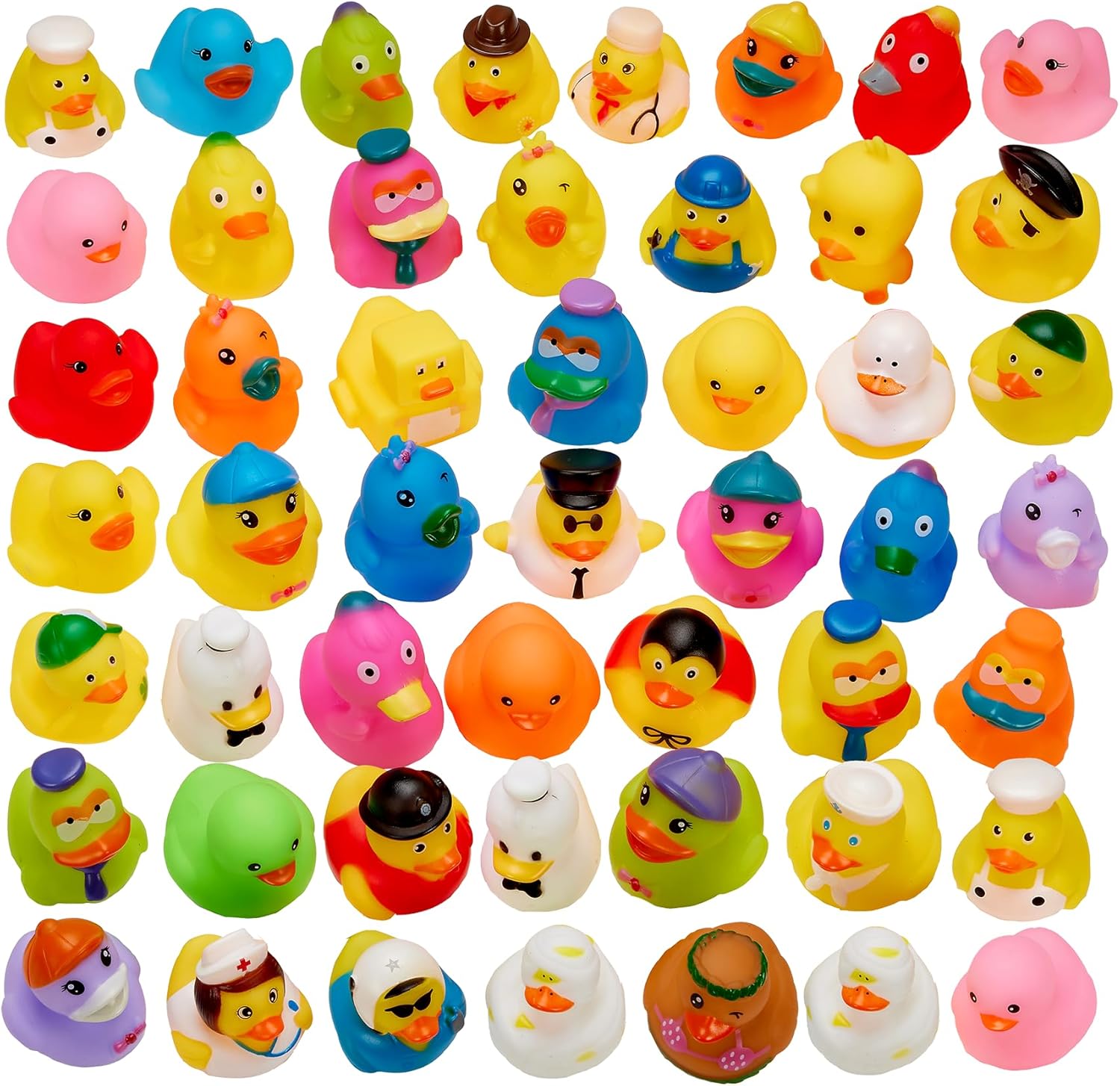 Rubber Duck Toy Duckies for Kids - 25 Pack - NEW Sensory Play, Stress Relief, Stocking Stuffers, Baths, Summer Beach and Pool Activity