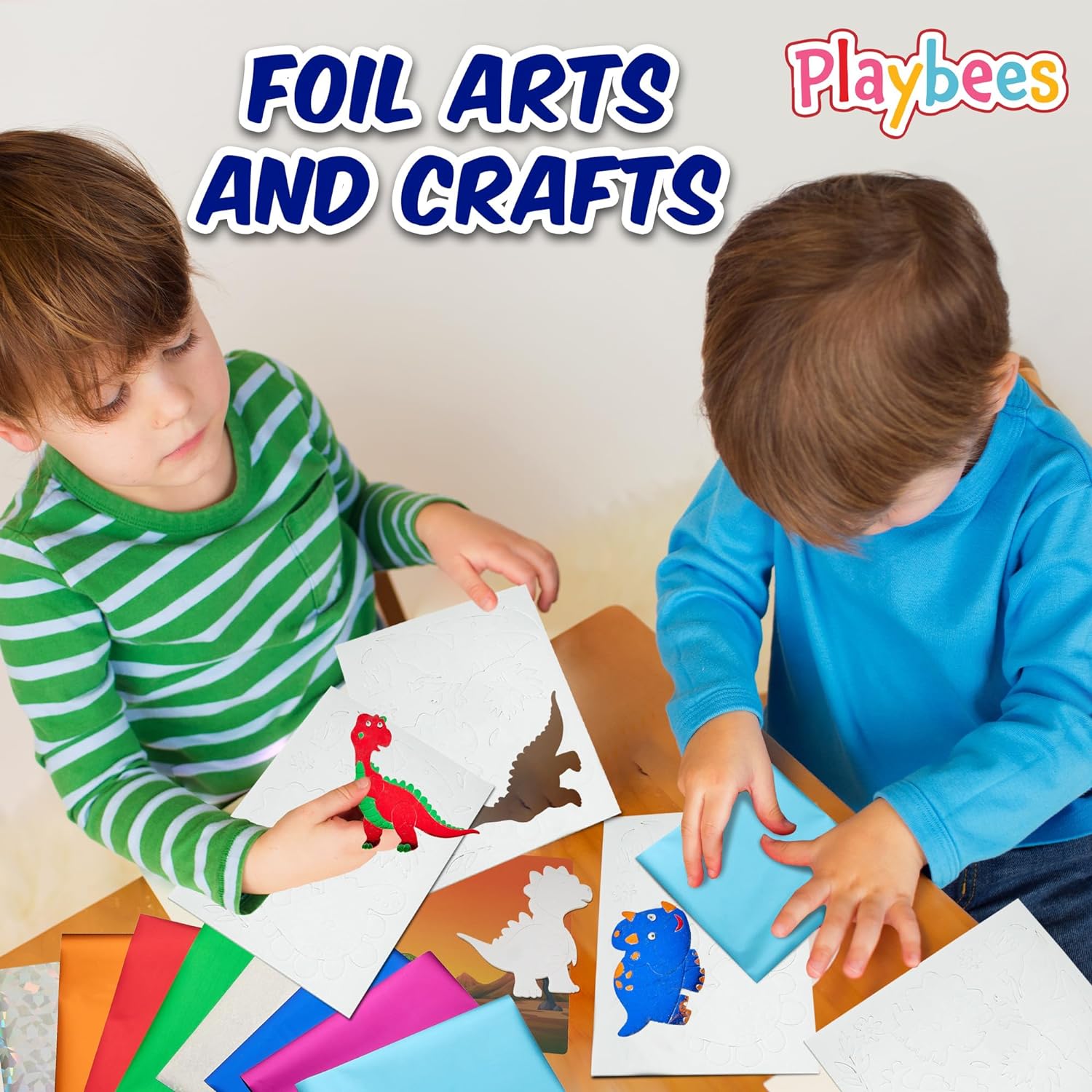Foil Fun Dinosaurs - Preschool Arts and Crafts Kit for Kids -  for kids aged 4 to 9