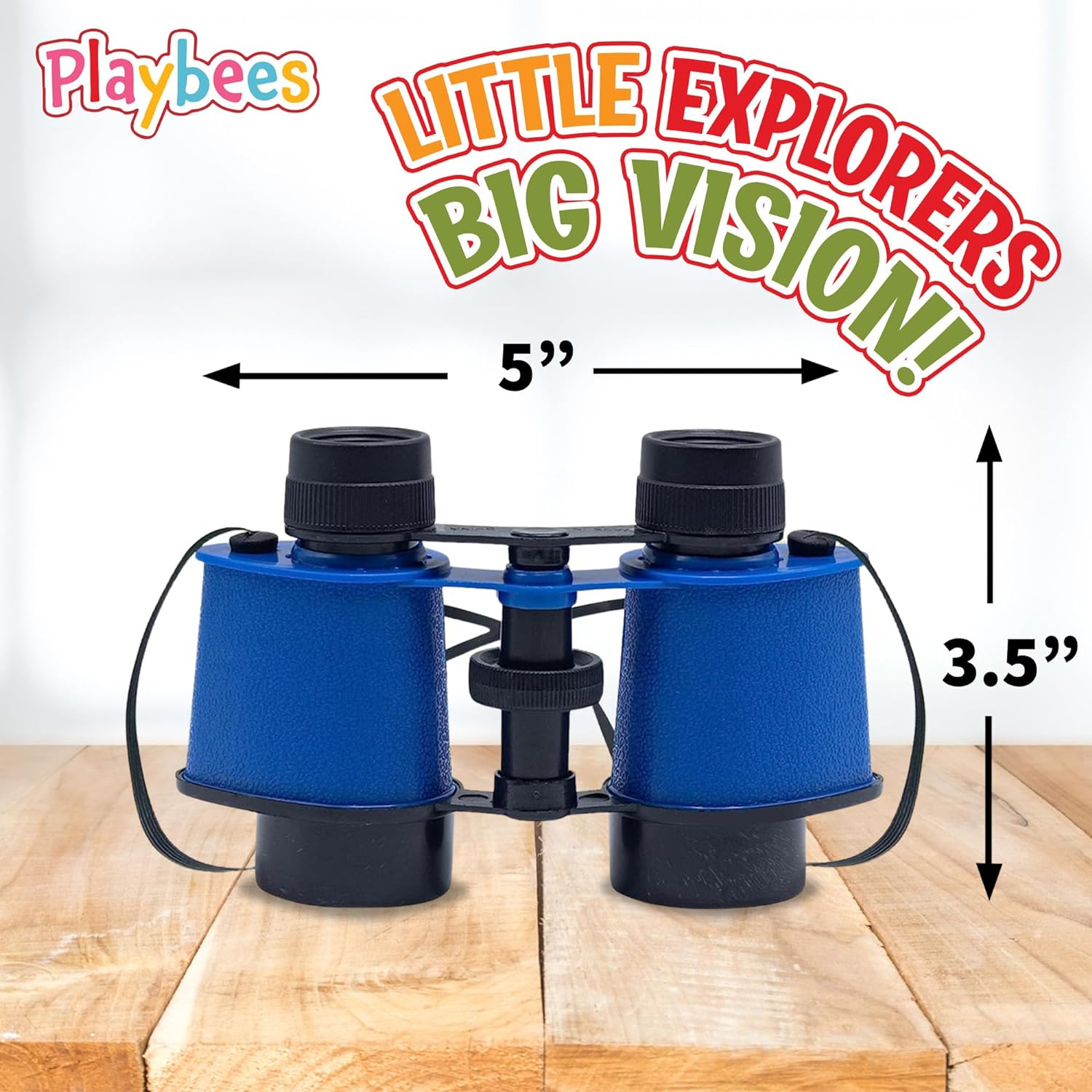 Kids Toy Binoculars with Neck Strap - 12 Pack - Pretend Play Binocular Set