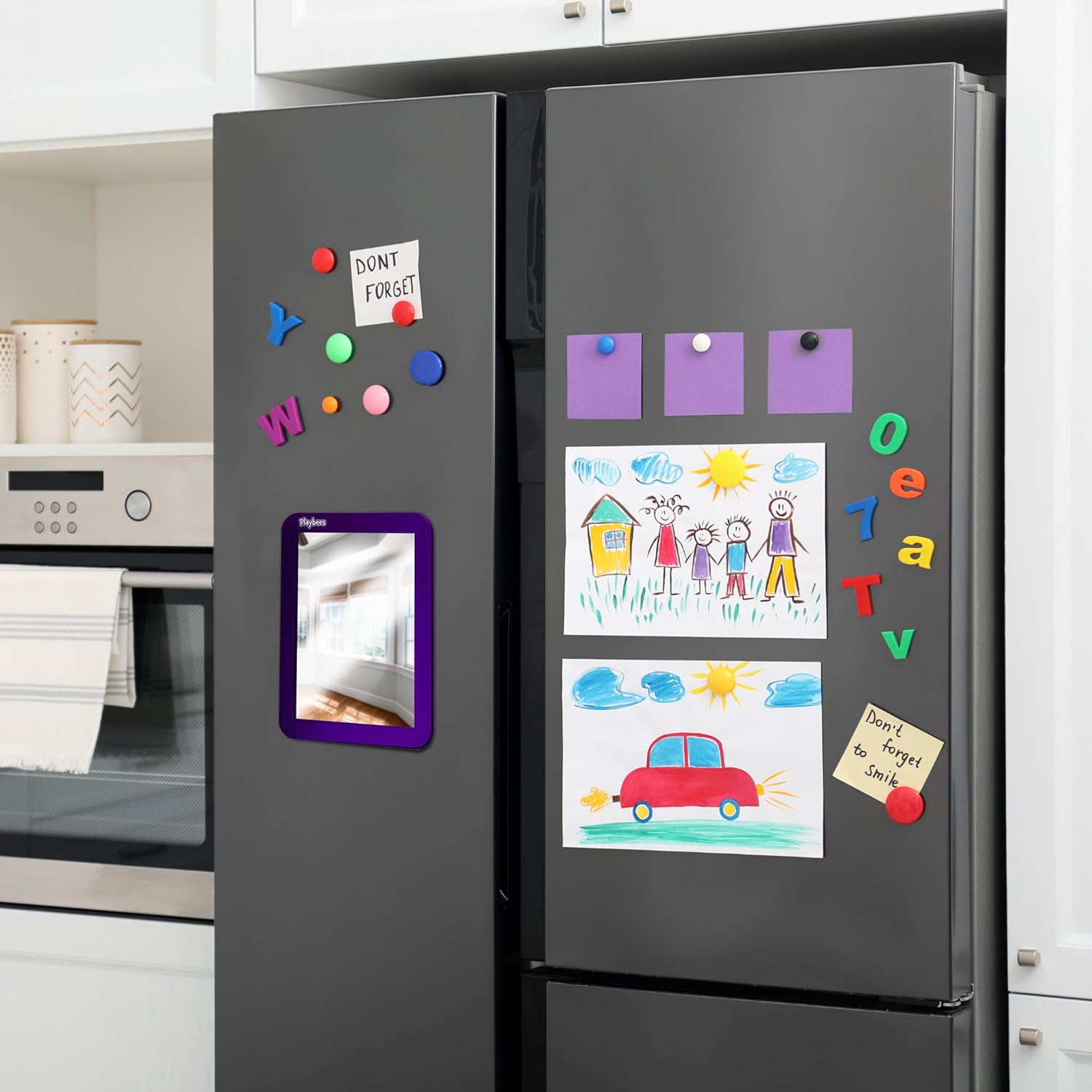 Magnetic Locker Mirror - 4 Pack 5