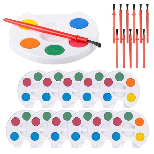 Watercolor Sets - 12-Pack - Embark on Artistic Journeys Ideal Party Favors & Creative Supplies for Aspiring Artists