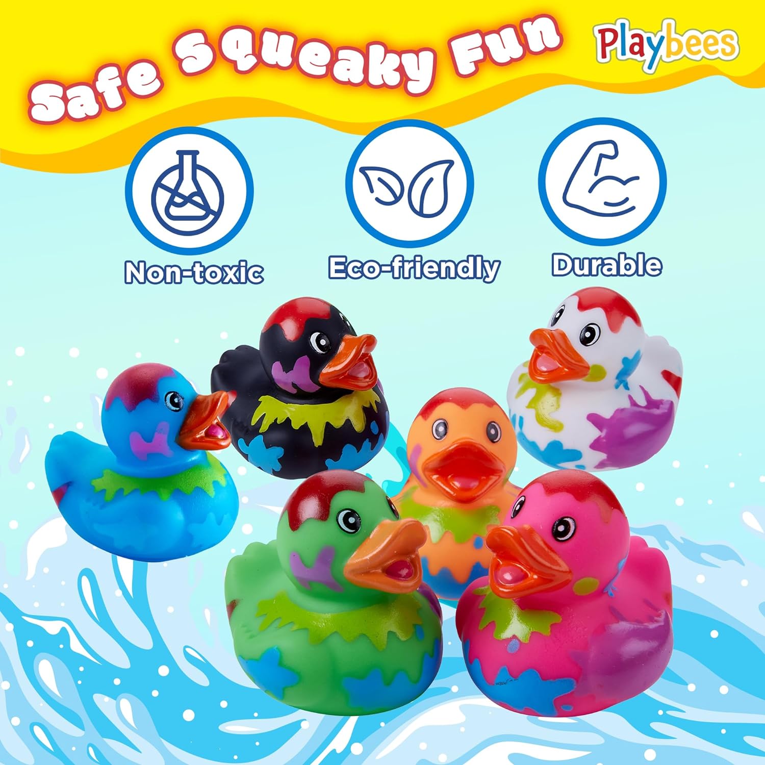 Splat Jeep Ducks for Ducking - 12 Pack - Duck Duck Jeep Rubber Ducks for Mini Stocking Stuffers