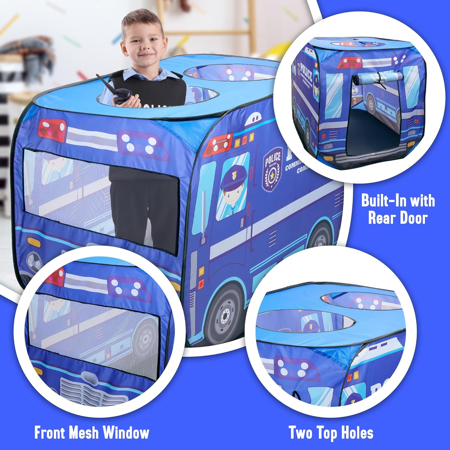 Police Pop-Up Play Tent