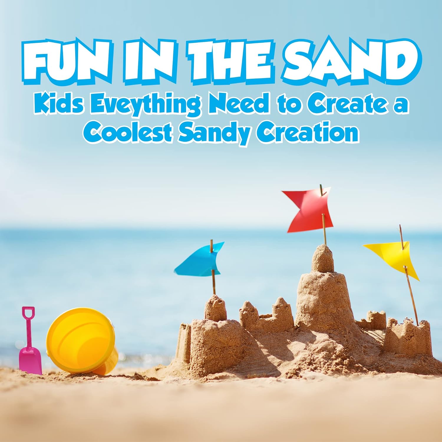 Beach Sand Toy Set - 12 Sets of Buckets and Shovels - 7 Inches - Sand Castle Beach Mold Pails