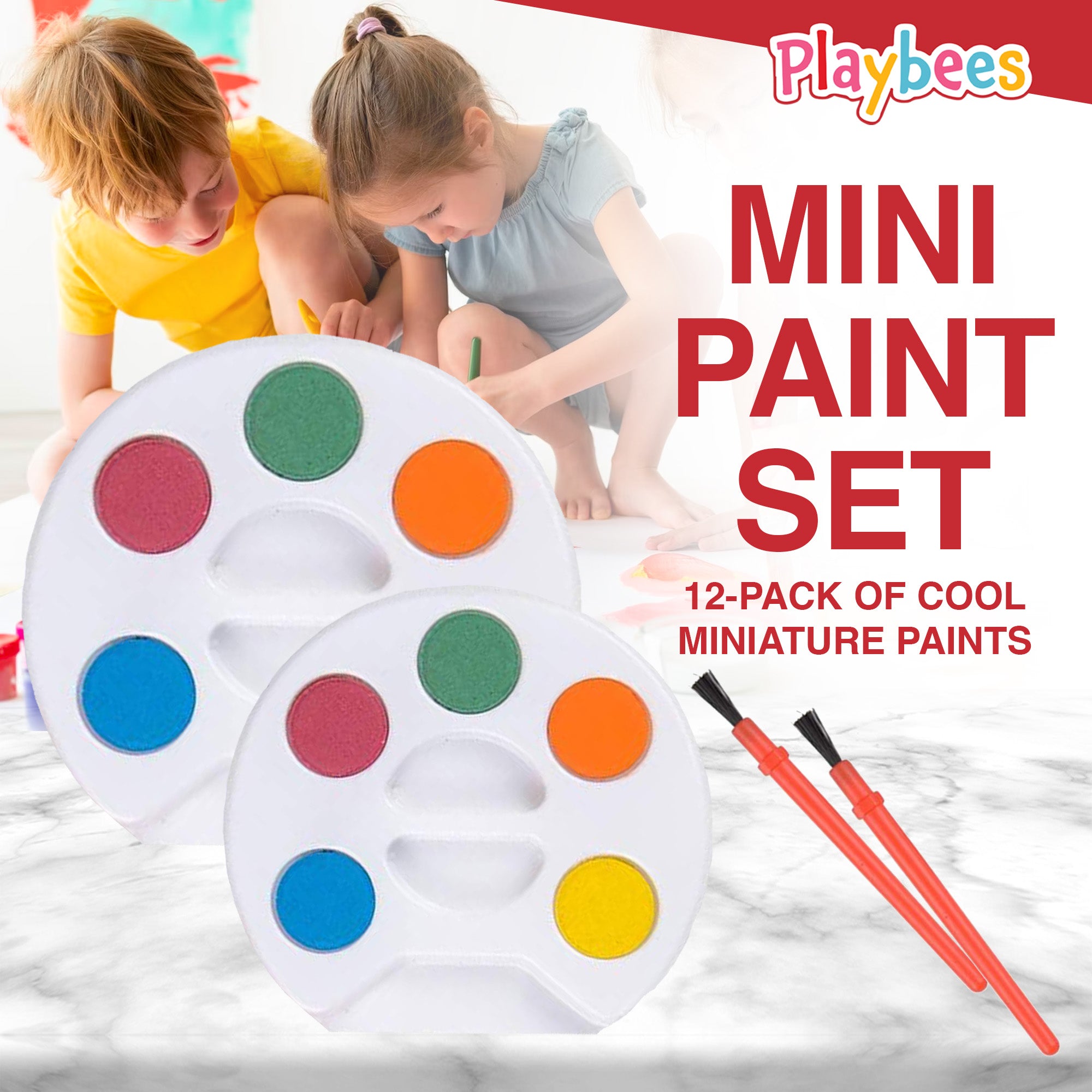 Watercolor Sets - 12-Pack - Embark on Artistic Journeys Ideal Party Favors & Creative Supplies for Aspiring Artists