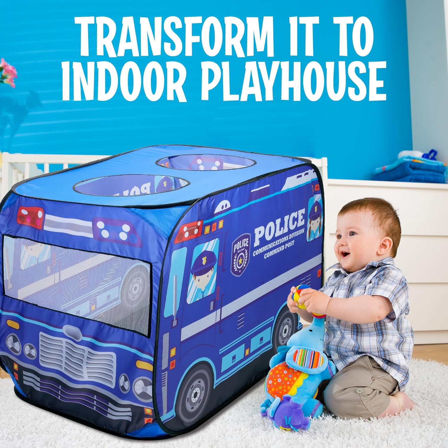 Police Pop-Up Play Tent