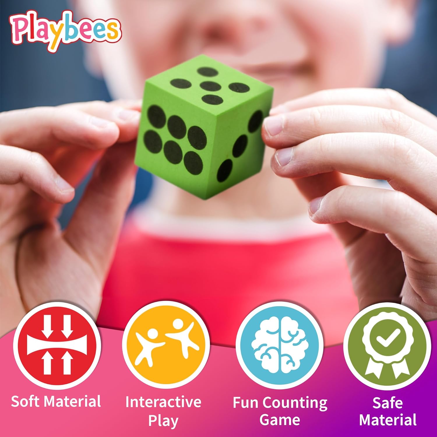 Neon Foam Dice Set - 48 Pack - Ignite Imaginations, Boost Math Skills, Perfect for Gifts and Parties