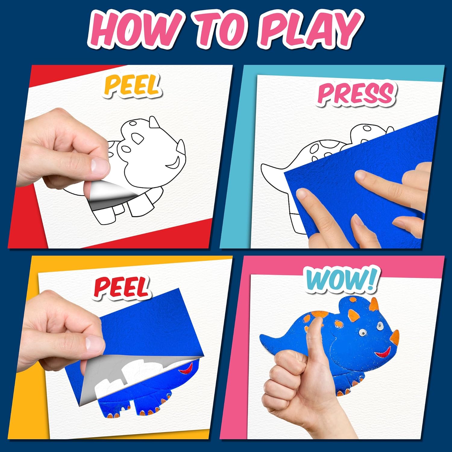 Foil Fun Dinosaurs - Preschool Arts and Crafts Kit for Kids -  for kids aged 4 to 9