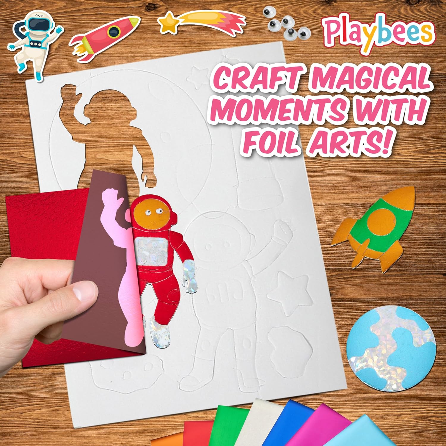 Foil Fun Outer Space - Preschool Arts and Crafts Kit for Kids -  for kids aged 4 to 9