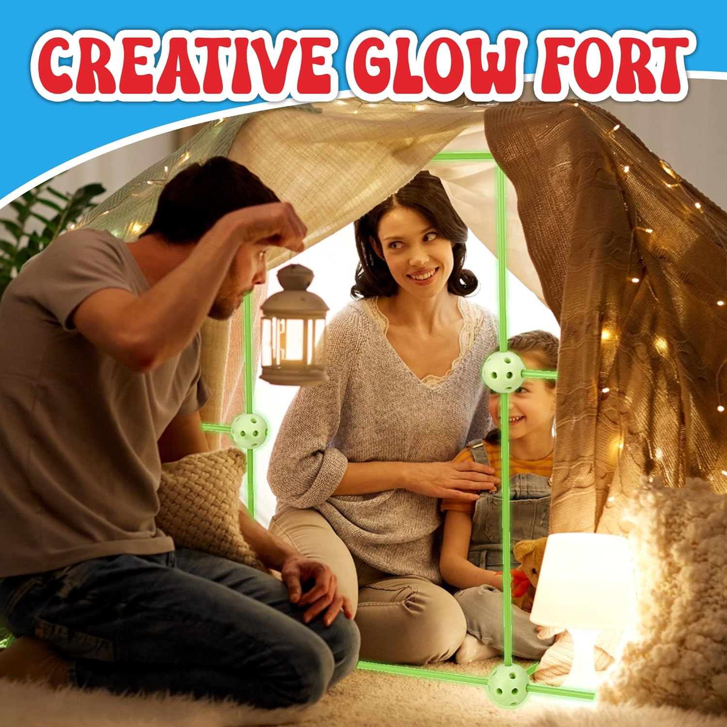 Glow in The Dark Fort Building Kit