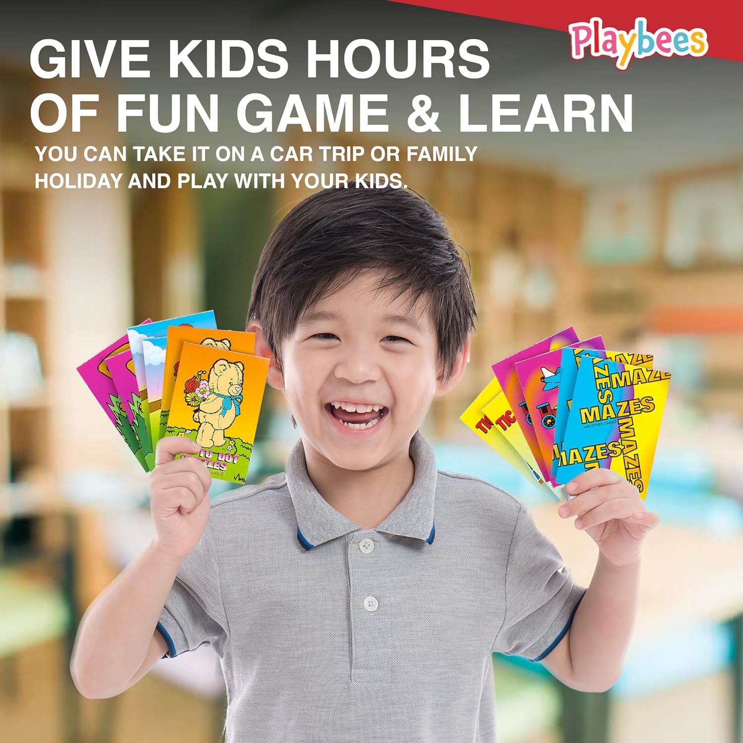 Mini Game Books for Kids - 12 Pack - Assorted Educational Brain Games Booklets - 24 Pages Each, 3.5 x 2.5 Inch, Ages 3+