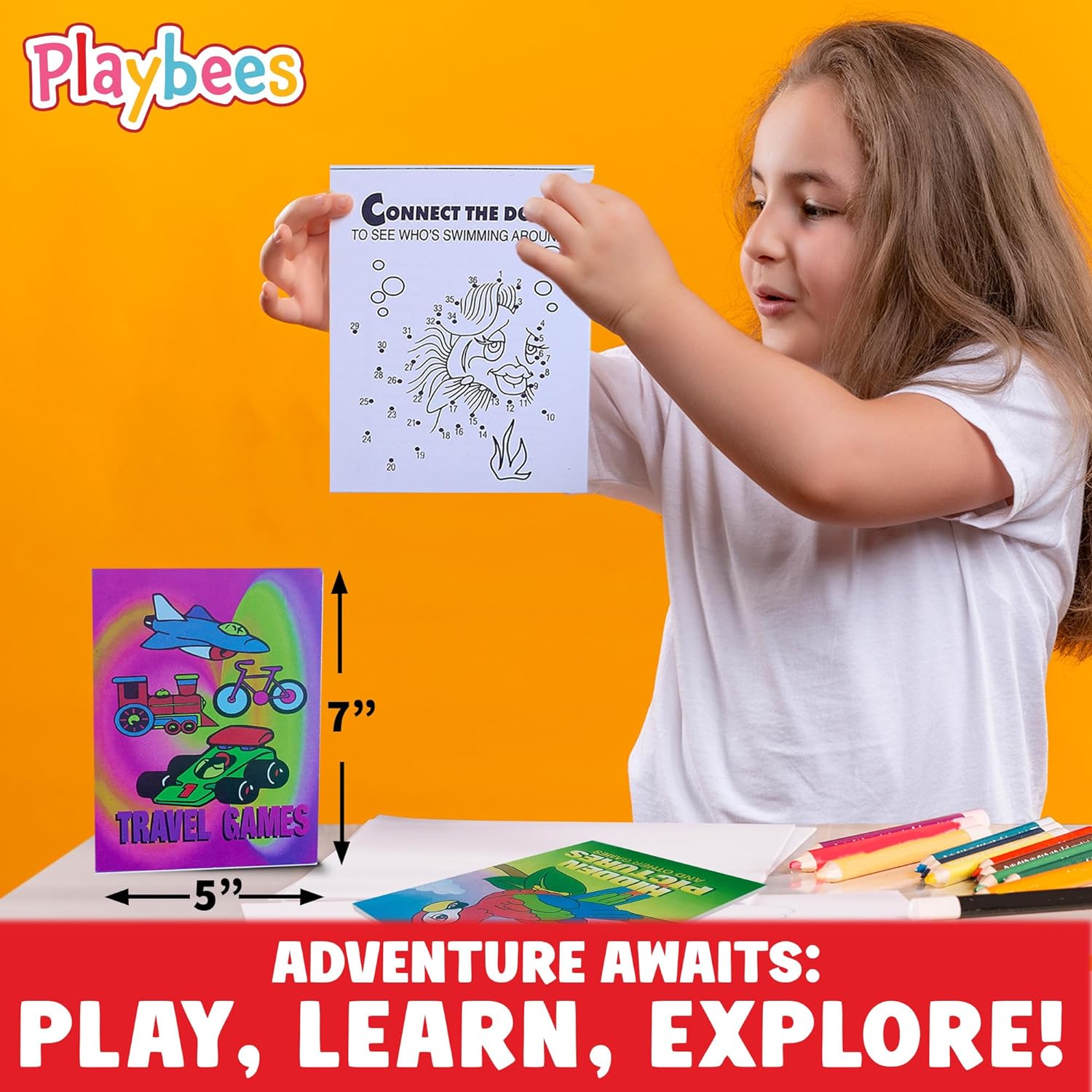 Mini Game Books for Kids - 48 Pack - Assorted Educational Brain Games Booklets - Ages 3+