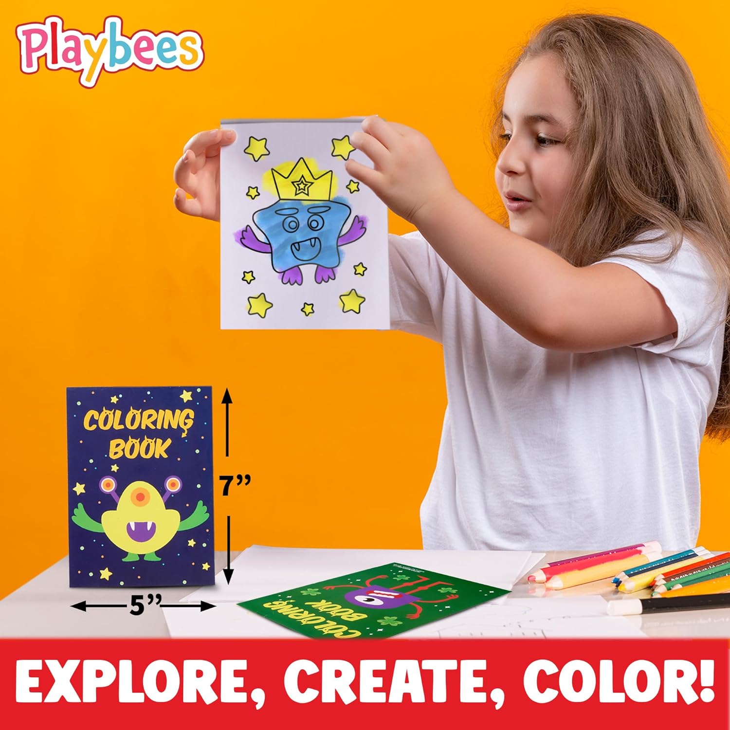 Monster Coloring Books - 20 Pack - Kids Monster Party Favors for Boys & Girls