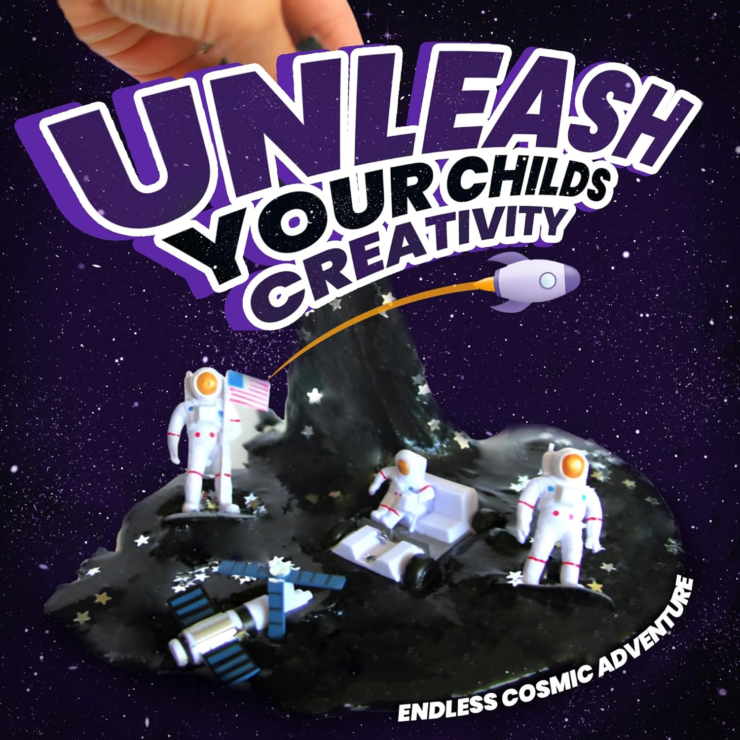 Black Nebula Slime - 48 Pack - Galaxy Star Slime Party Favors