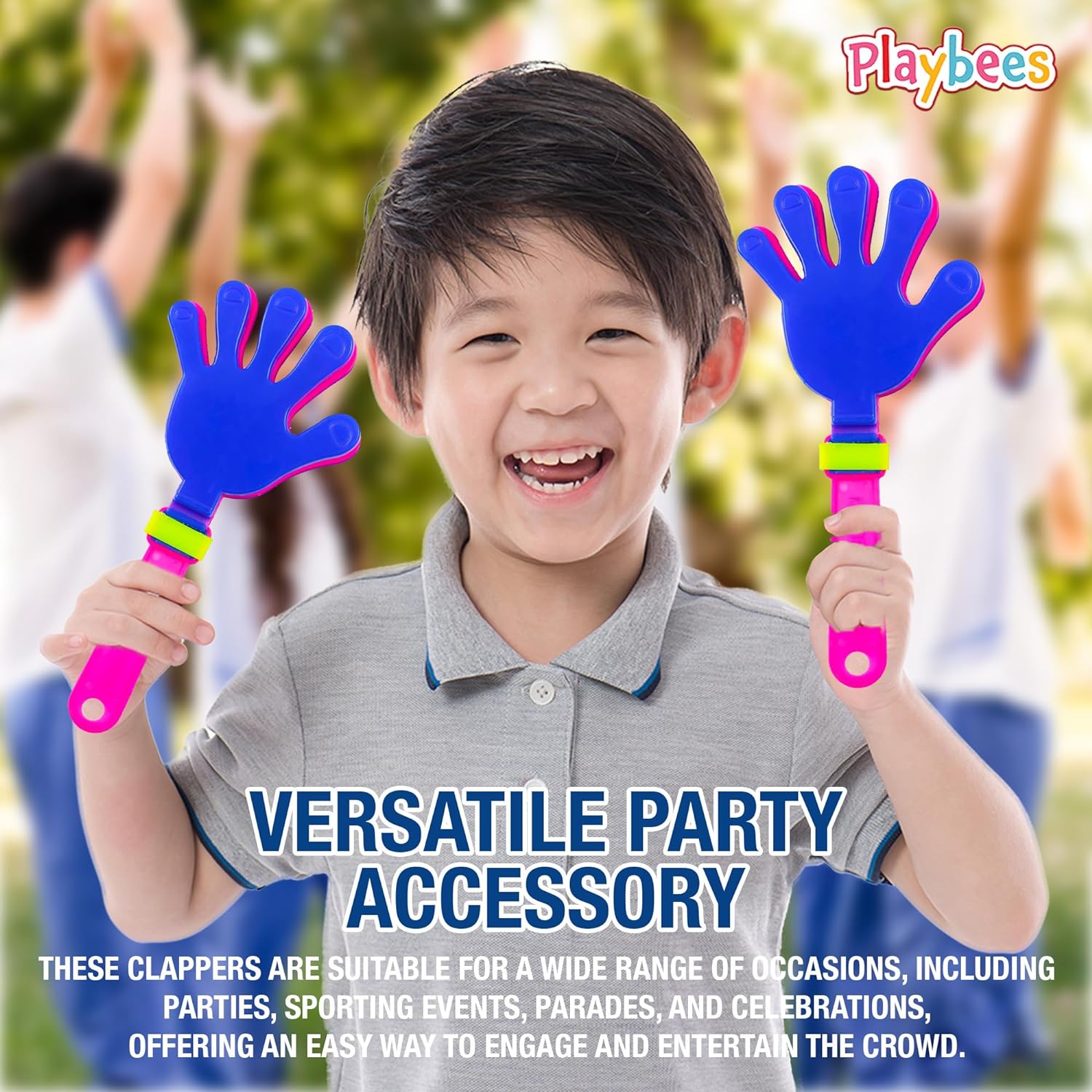 Colorful Hand Clappers - 12 Pack - 7