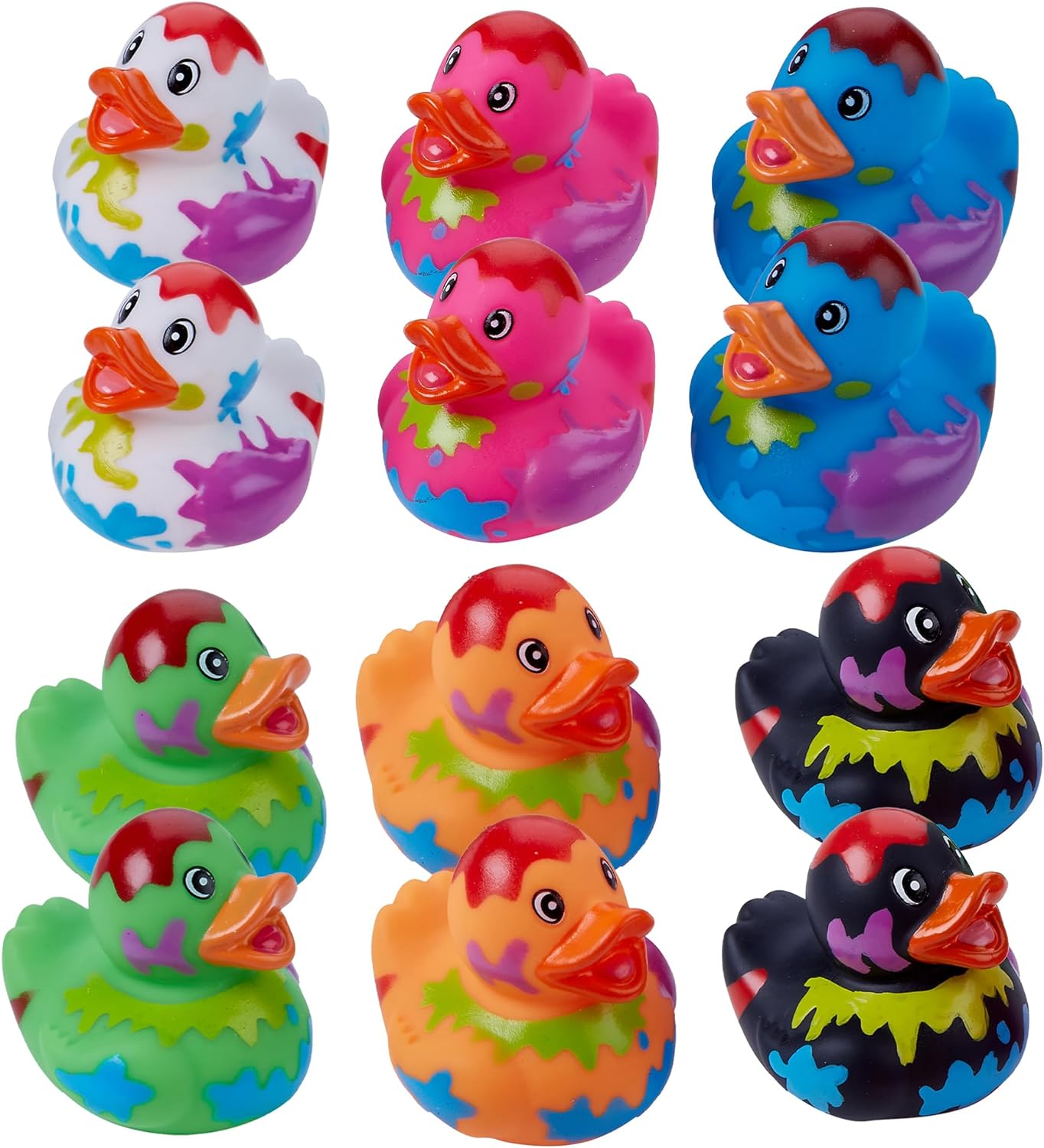 Splat Jeep Ducks for Ducking - 12 Pack - Duck Duck Jeep Rubber Ducks for Mini Stocking Stuffers