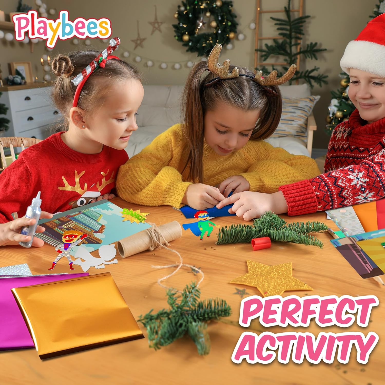 Foil Fun Super Hero - Preschool Arts and Crafts Kit for Kids -  for kids aged 4 to 9