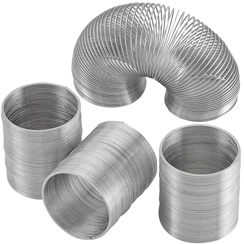 Metal Coil Spring Walking Toys - 4 Pack 2 Inch - Perfect Novelty Prize and Party Favor