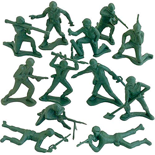 Green Plastic Army Men Figures - 144-Pack Little Green Army Men Toy Soldiers Action Figures
