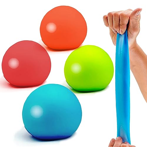 Sensory Bounce Ball - 4 Pack - 2 Inch Assorted Colorful Bouncy Balls